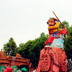 孫悟空雕塑，玻璃鋼卡通雕塑
