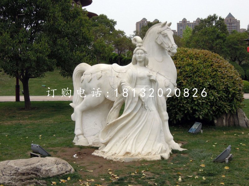 唐朝美女石雕，公園景觀石雕