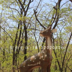梅花鹿雕塑，公園仿真動物雕塑