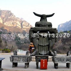 神農(nóng)銅雕，廣場神話人物銅雕