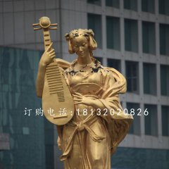 樂(lè)妓雕塑，廣場(chǎng)人物銅雕