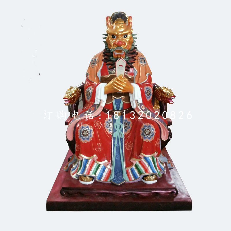 玻璃鋼龍王雕塑，神仙雕塑