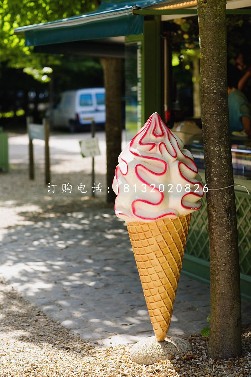玻璃鋼甜品雕塑，冰淇淋雕塑