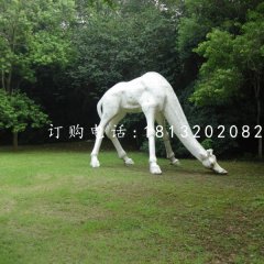 長(zhǎng)頸鹿石雕，公園動(dòng)物石雕