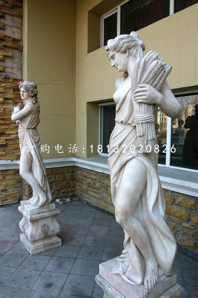 西方女人石雕，景觀石雕 (1)