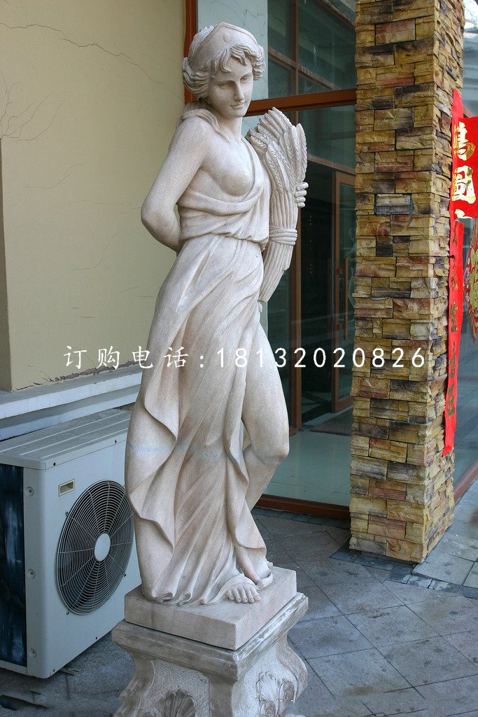 西方女人石雕，景觀石雕 (2)