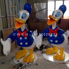 唐老鴨雕塑，玻璃鋼卡通迪士尼雕塑