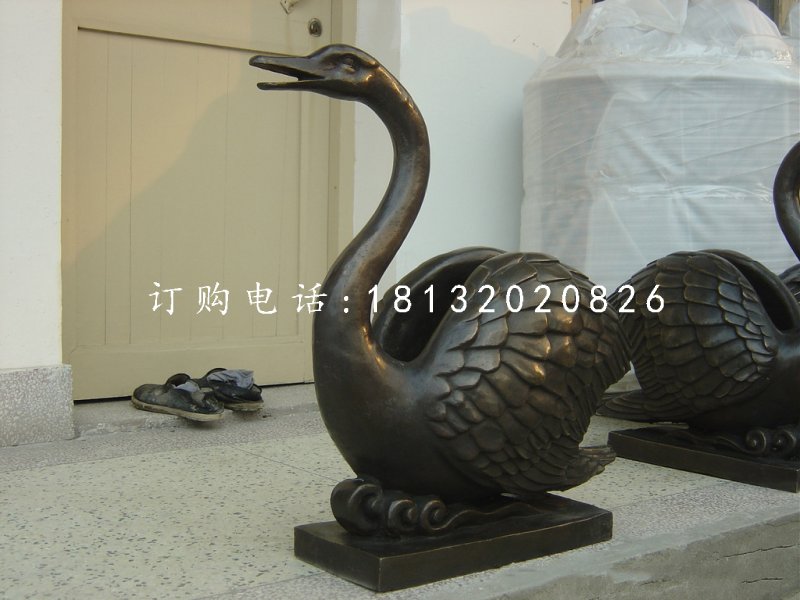 天鵝噴泉銅雕，景觀銅雕