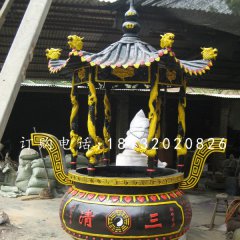 圓形香爐，鑄鐵香爐