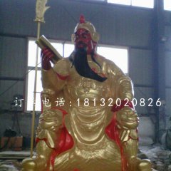 玻璃鋼紅臉關(guān)公雕塑，關(guān)二爺?shù)袼? width=