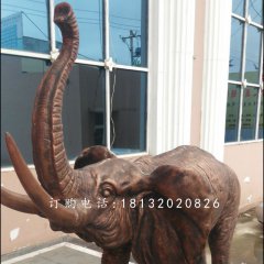 大象銅雕，公園動(dòng)物銅雕