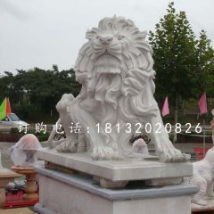 漢白玉獅子，歐式獅子石雕