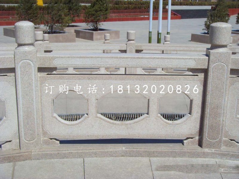 欄板欄桿石雕，中式欄板