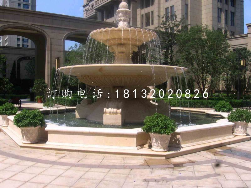 小區(qū)噴泉石雕，景觀石雕