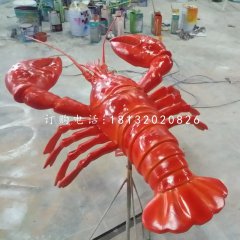 仿真大龍蝦，玻璃鋼動(dòng)物