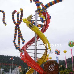 不銹鋼遺傳因子雕塑，廣場不銹鋼雕塑