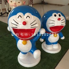 機器貓雕塑，玻璃鋼卡通