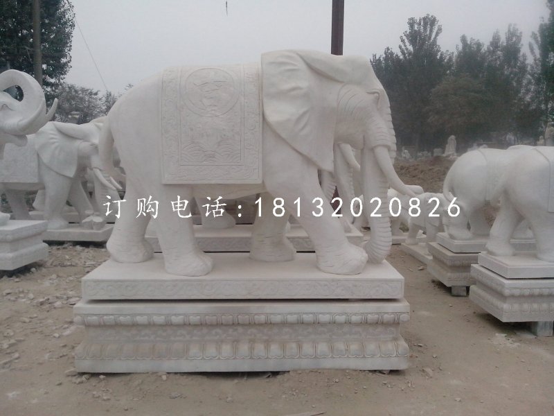吉祥大象石雕,動(dòng)物石雕