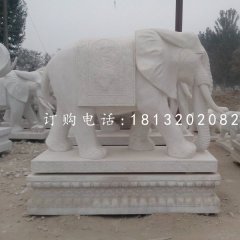 吉祥大象石雕，動(dòng)物石雕