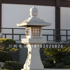 宮燈石雕，公園大理石燈雕塑