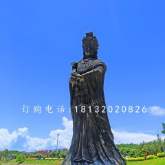 媽祖銅雕，廣場神仙銅雕