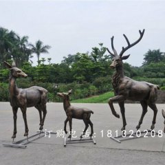 公園小鹿銅雕，公園動物銅雕