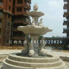 魚造型噴泉，小區(qū)石噴泉