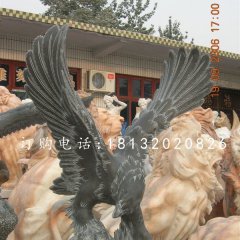 老鷹石雕，青石雄鷹雕塑