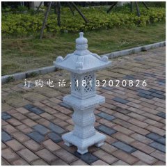 大理石宮燈，庭院石雕燈