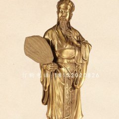 諸葛亮銅雕，古代名人銅雕