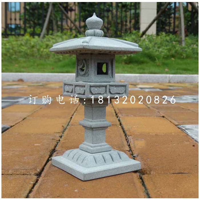 石雕宮燈，公園大理石燈