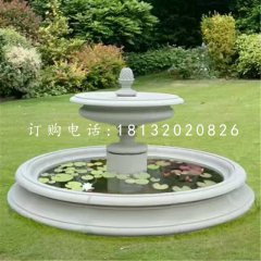 雙層小型噴泉石雕，庭院噴泉石雕