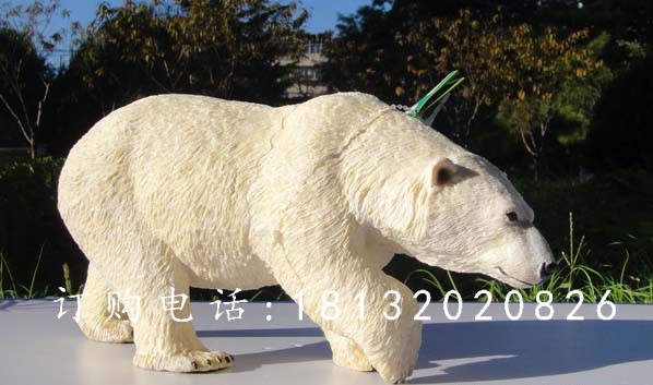 玻璃鋼北極熊，仿真動(dòng)物雕塑 (2).jpg