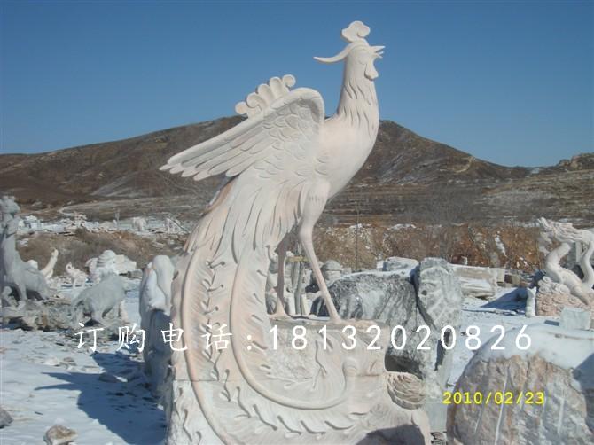 晚霞紅石雕鳳凰，公園鳳凰雕塑 (2).jpg