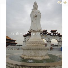 大理石觀音雕塑，滴水觀音石雕