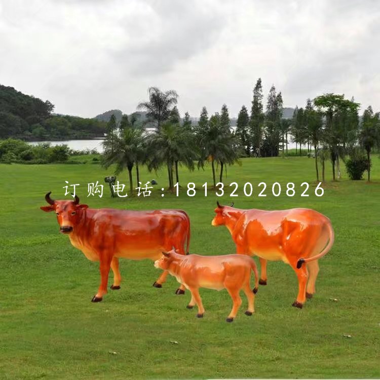 公園黃牛雕塑，玻璃鋼動物 (1).jpg