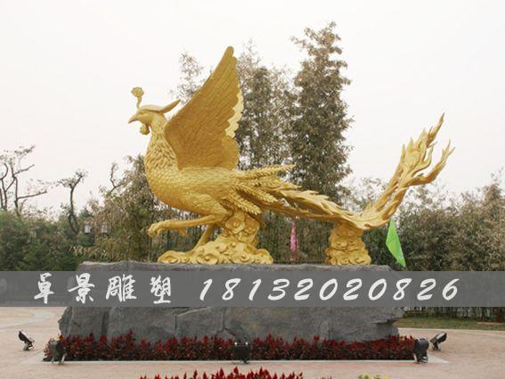 鳳凰銅雕，神獸銅雕