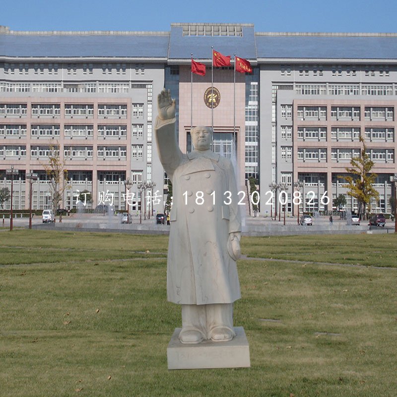 揮手毛主席石雕，立式偉人石雕 (2).jpg