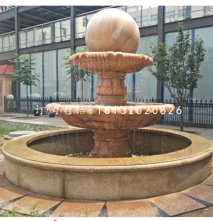 大型風(fēng)水球噴泉石雕，企業(yè)景觀石雕.jpg