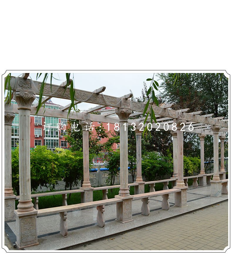 長(zhǎng)廊石雕，公園簡(jiǎn)易石長(zhǎng)廊 (2).jpg