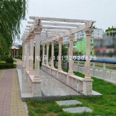 長廊石雕，公園長廊雕塑