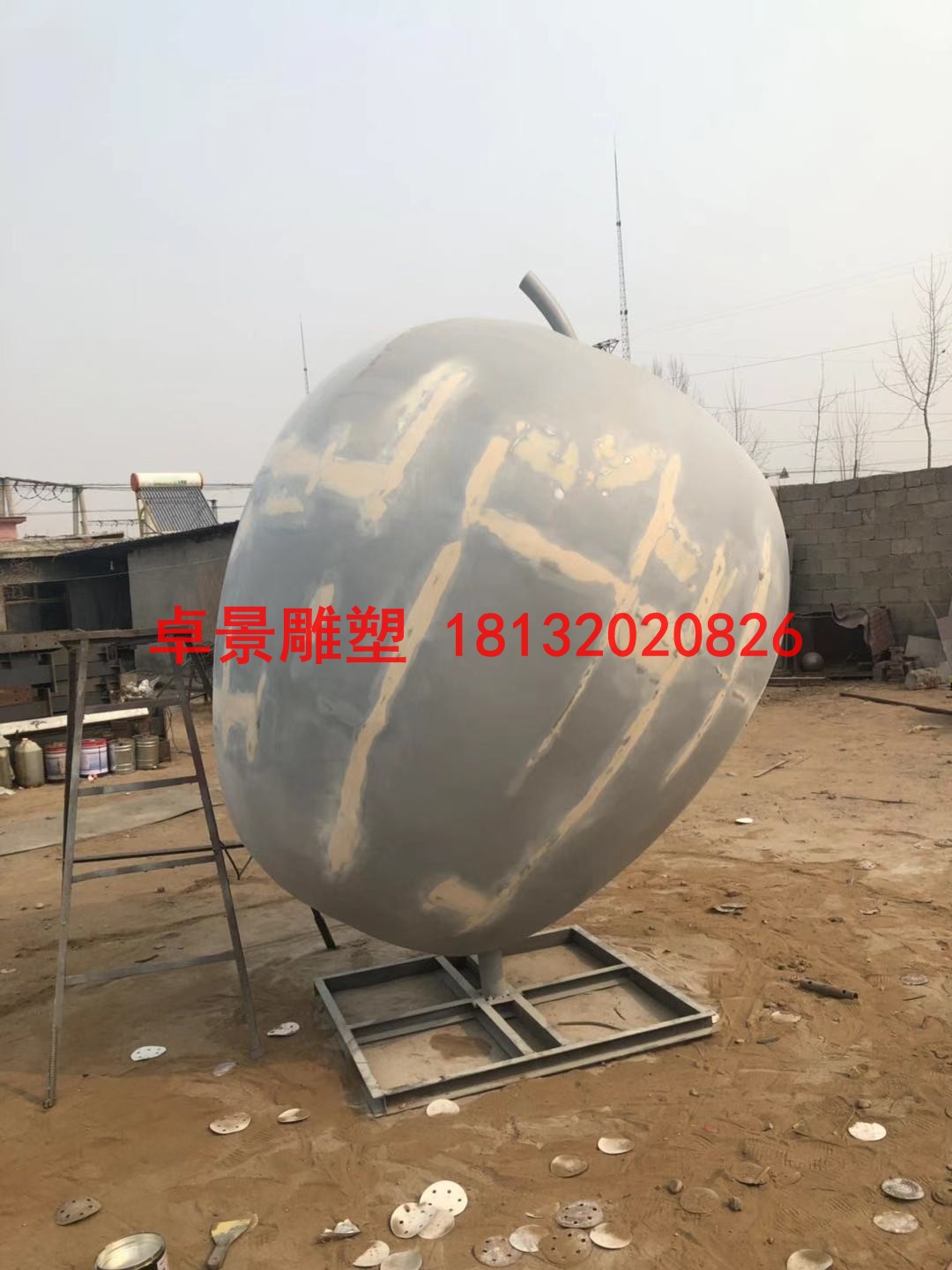 蘋果雕塑，江蘇省徐州市銅山區(qū)大許中學(xué) (10)