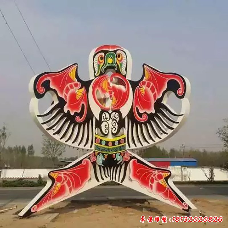 不銹鋼風(fēng)箏雕塑，廣場風(fēng)箏不銹鋼雕塑 (1)