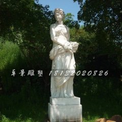 漢白玉美女雕塑，西方美女石雕