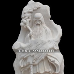 老壽星石雕，漢白玉壽星雕塑