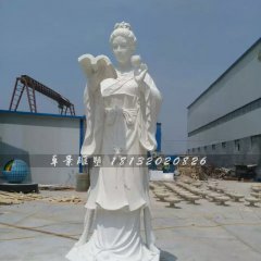 百花神石雕，漢白玉百花神雕塑