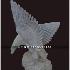 石雕老鷹，公園動(dòng)物石雕