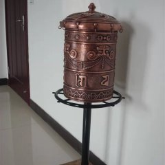 轉(zhuǎn)經(jīng)筒銅雕，鑄銅轉(zhuǎn)經(jīng)筒雕塑
