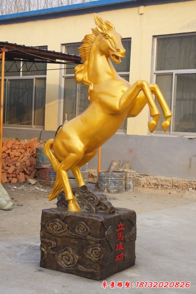 銅馬雕塑，立馬成功銅雕