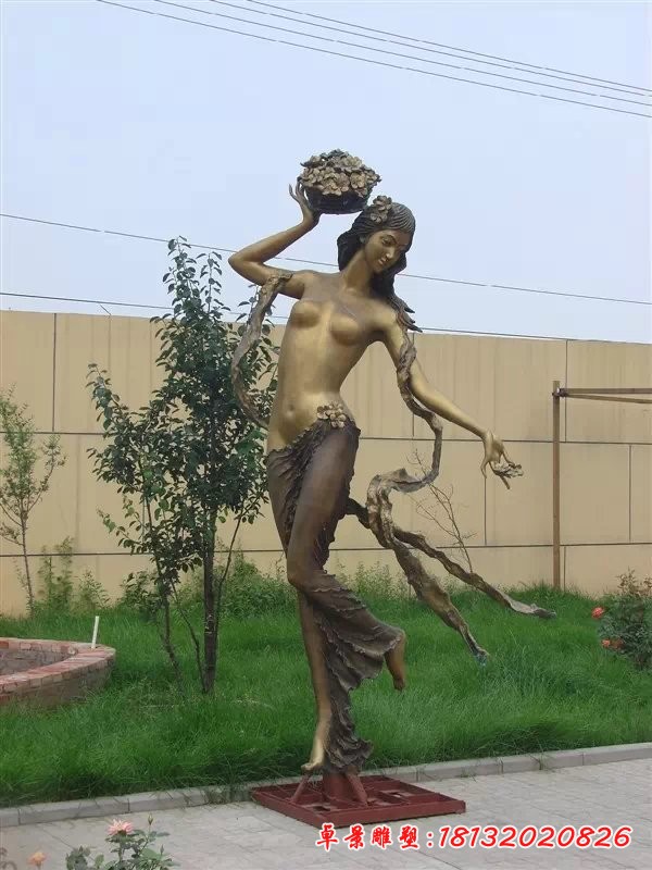 美女銅雕，人物銅雕